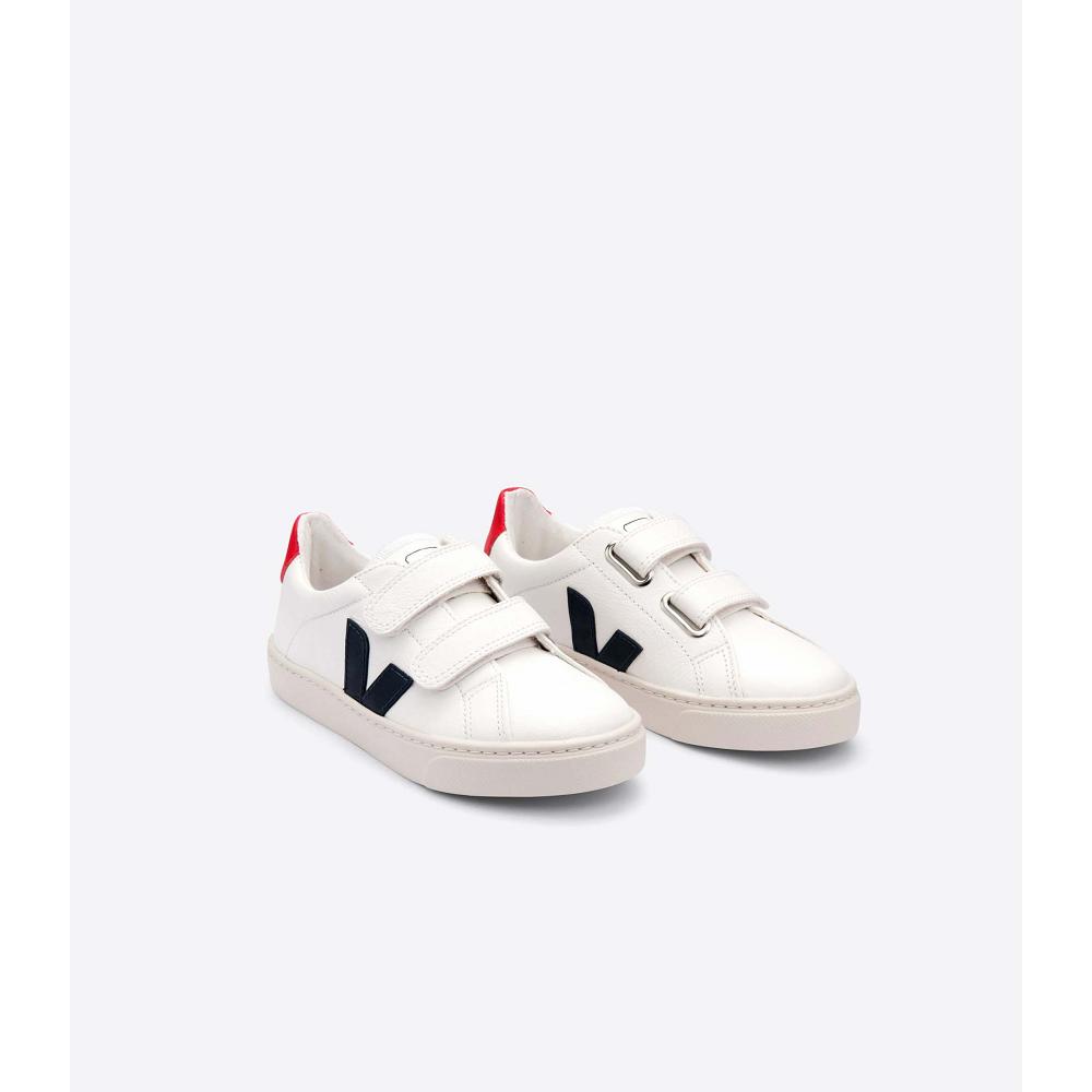 Veja ESPLAR CHROMEFREE Kids' Shoes White/Blue | CA 729SGL